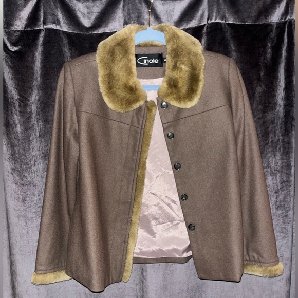 Vintage 1990s Cinole Faux Fur Jacket - Picture 7 of 12